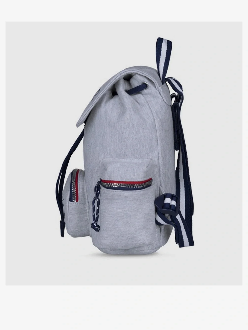 Polo by Ralph Lauren Light Gray and Navy fleece Backpack